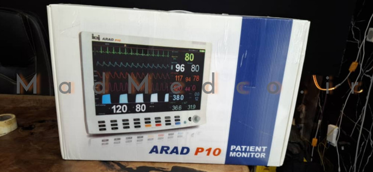 مانیتور علائم حیاتی صایران مدل Arad p10 آراد p10 آکبند 19 اینچ دوسال گارانتی بدون ارزش افز