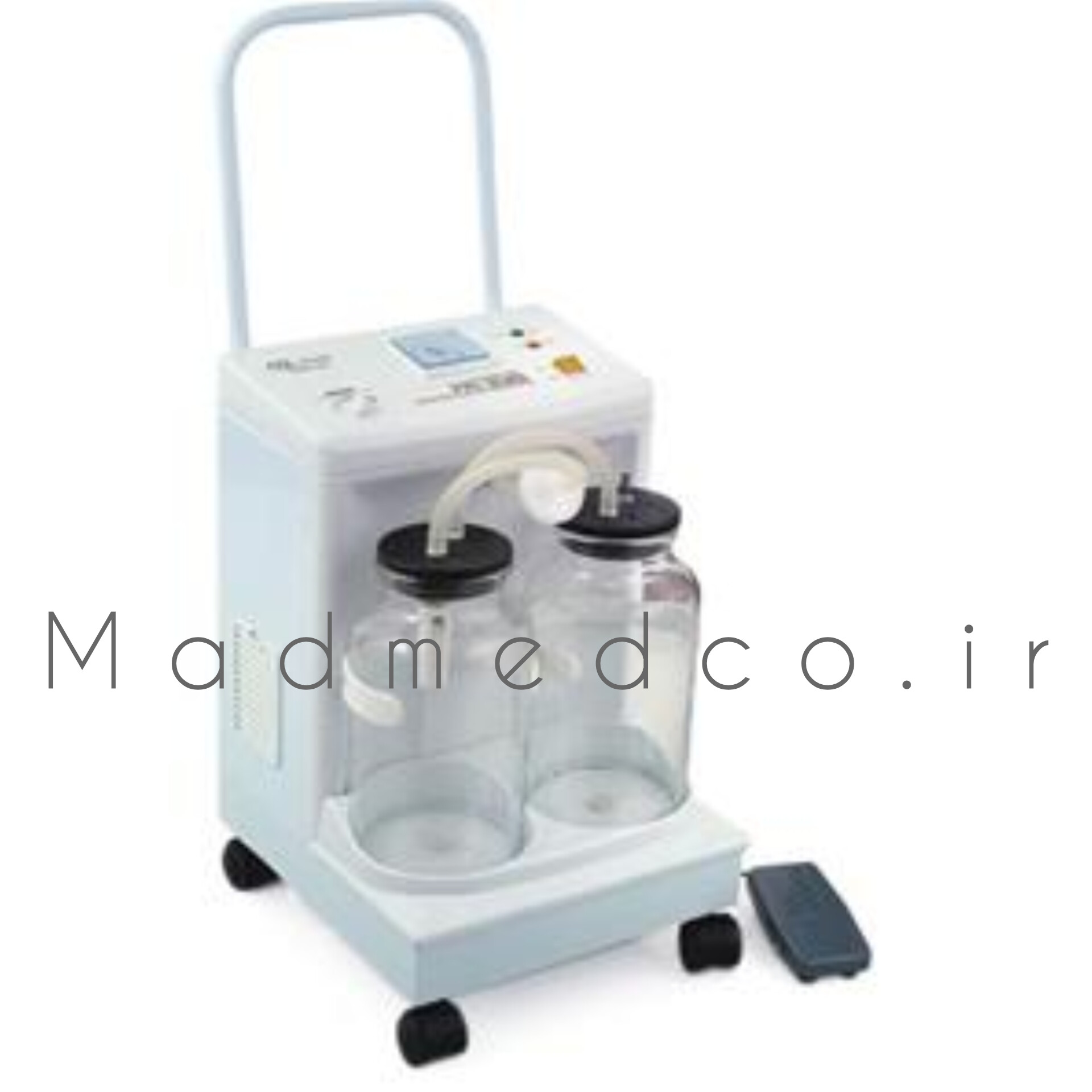 ساکشن جراحی پزشکی و دندانپزشکی یوول دو شیشه پایه کوتاه مدل fa-23d اصلی